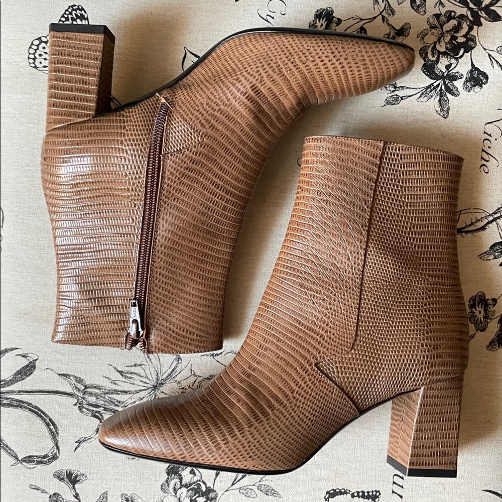No. 6 Store Leather Animal Print Boots